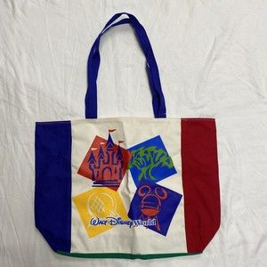 VINTAGE 90s WALT DISNEY WORLD 4 PARK CANVAS BAG New Made in USA great quality